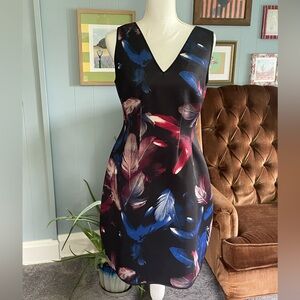 Smooth Feather Print Dress